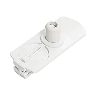 Qazqa - Luxus-Hängelampe I Pendellampe I Pendelleuchtenadapter Für 1-Phasen-Schiene Weiß - Kunststoff Länglich - Led Geeignet