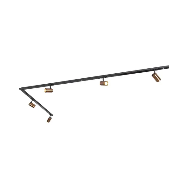 Qazqa Smart 1-phase Track Lighting Incl. 5 Wifi Gu10 Dark Bronze - Jeana thumbnail