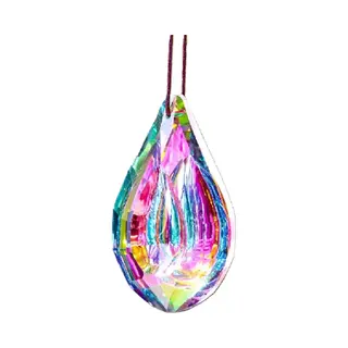 Yogi & Yogini Meditation Regenboogkristal Bindi Multicolor Aaa Kwaliteit - 3.2x5 Cm
