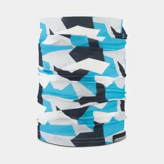 Poederbaas Nekwarmer Blauw / Wit - One Size - Multifunctioneel