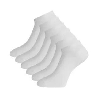 Bamboo Basics Sneakersokken Dani - 6-pack - Maat 35-40 - Bamboe Witte Sokken - Onzichtbare Sokken
