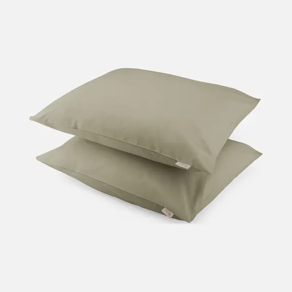 Walra Kussensloop Crispy Cotton - 2x 60x70 - Groen thumbnail
