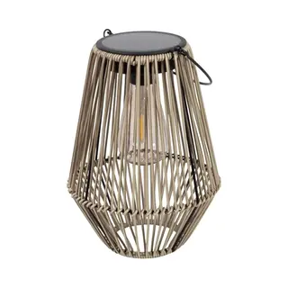 Gadgy Solarlampe Für Außen Garten - Wasserdichte Solar Leuchte Garten Draußen - Solar Laterne Für Draußen Rattan Optik - Gartenleuchten Solar -