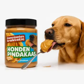 Animal King Honden Pindakaas 3 Stuks - De Ideale Hondensnack Voor Bij De Likmat Of Kauwsnack Van De Hond - Leuk Kerstcadeau - Animalking Honden Snacks - Pindakaas