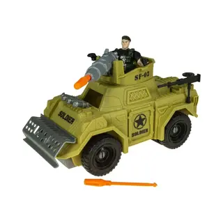 Jolly Figures Special Combat Force - Leger Speelgoed - Army - Soldaatjes – Militair - Speelgoed - Auto - Leger - Wagen - Soldaat – Rijden – Landmacht -
