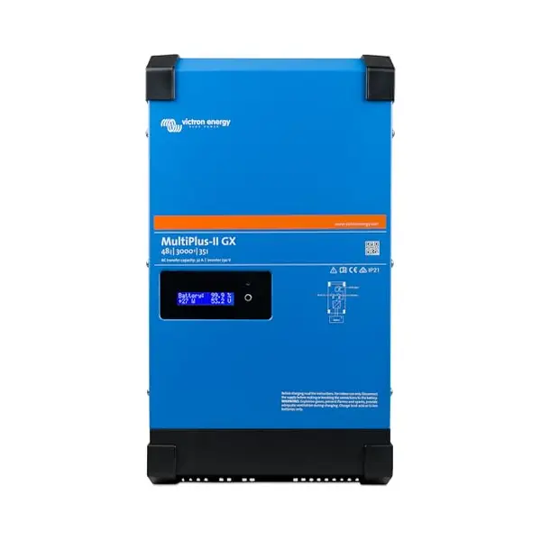 Victron Energy MultiPlus-Ii Netzteil & Spannungsumwandler Drinnen 3000 W Schwarz, Blau thumbnail