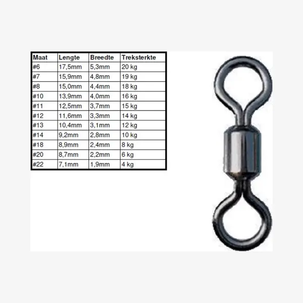 Qatrixx 20 Tonwartels Maat #10 - Ø4, 0x13, 9mm - Verschillende Maten Verkrijgbaar - Wartels - Vissen - Hengelsport thumbnail