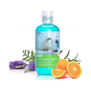 Nobleza Hundeshampoo Langhaar Mit Camellia Sinernsis Extrakt Für Glanz & Kämmbarkeit, Hundeshampoo Sensitiv Gegen Juckreiz Und Geruch, Phthalat