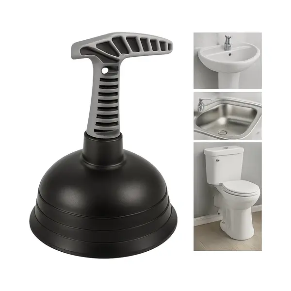 Ontstopper - Gootsteenontstopper - Krachtige Ontstopper Met Zuignap - Afvoerputje Ontstoppen - Ontstoppingspomp Gootsteen - Handmatige Plopper Pomp - thumbnail