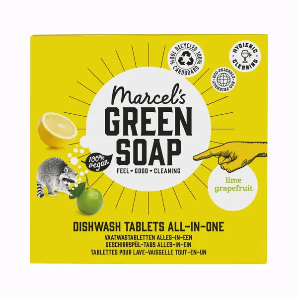 Marcel's Green Soap Vaatwastabletten Grapefruit & Limoen - 25 Stuks thumbnail