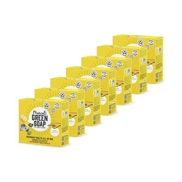 Marcel's Green Soap Vaatwastabletten Grapefruit & Limoen - 7 X 24 Tabs thumbnail