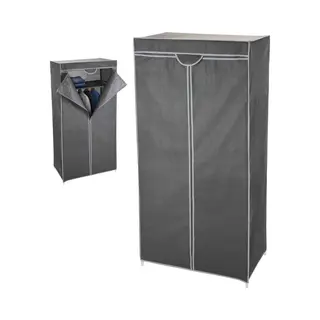 Garderobekast - Kledingkast Hang En Leg - Grijs - 75 X 45 X 160cm