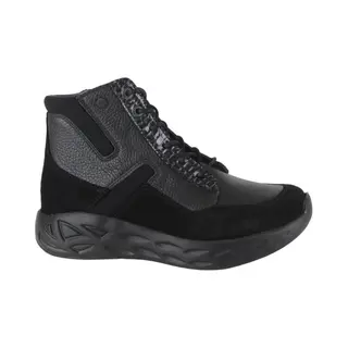 Wolky Leap Dames Veterboot - 0570190-005 Zwart/Combi - Maat 38