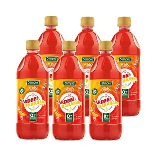 Slimpie - Erdbeere Banane Kids Limonaden-Sirup - 6x 580ml