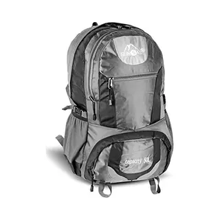 SUR5AL Yukon Wandelrugzak, 50 Liter, Grijs/zwart, Grijs, Xl, Rugzak, Grijs., Rugzak