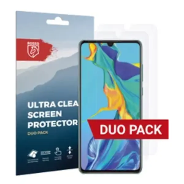 Rosso Screen Protector Ultra Clear Duo Pack Geschikt Voor Huawei P30 | Tpu Folie | Case Friendly | 2 Stuks thumbnail