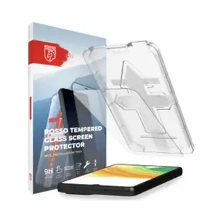 Rosso Screenprotector Geschikt Voor Samsung Galaxy A33 | Gehard Glas | Beschermglas | Glasplaatje | Case Friendly | Met Installatietray | Eenvoudige
