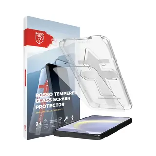 Rosso Screenprotector Geschikt Voor Samsung Galaxy S24 | 9H Gehard Glas | Fingerprint & Case Friendly | Met Installatietray | Eenvoudige Montage