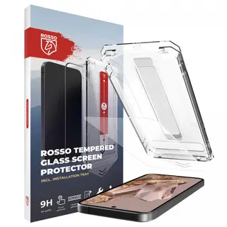 Rosso Screenprotector Geschikt Voor Google Pixel 8 Pro | Fingerprint Friendly | 9H Tempered Glass | Case Friendly | Installatietray | Geen Luchtbellen