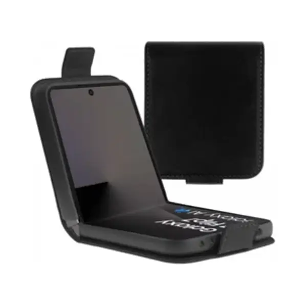 Rosso Element Geschikt Voor Samsung Galaxy Z Flip 7 | Wallet Book Case | Portemonnee Hoesje | 3 Pasjes | Magneetsluiting | Stand Functie | Zwart thumbnail