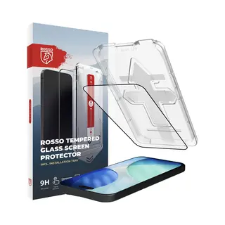 Rosso Screenprotector Geschikt Voor Apple IPhone 17 | 9H Tempered Glass | Beschermglas | Case Friendly | Met Installatietray | Geen Luchtbellen & Stof