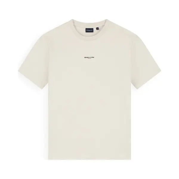 Ballin Amsterdam - Jongens Loose Fit T-shirts Crewneck Ss - Taupe - Maat 14 thumbnail