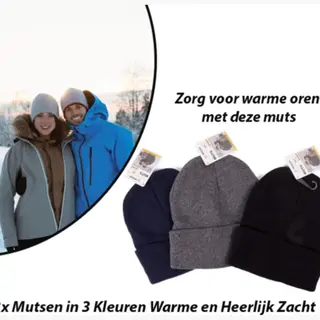 Benson Warme Beanie Muts - One Size - Kleurmix - Assorti