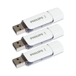 Philips Usb-Stick (32 Gb, Usb-A), Usb Stick, Weiss, Grau
