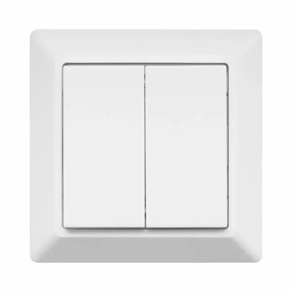 RexTech Draadloze Zigbee Schakelaar Van EcoDim - Werkt Met De Bekende Verlichting Apps - Voor 2 Groepen - Wit thumbnail