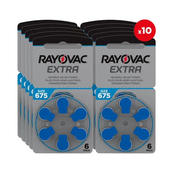Rayovac Extra Hoorbatterijen 675 Blauw 60 Pack thumbnail