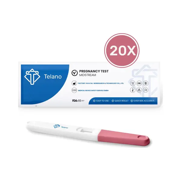 Telano Zwangerschapstest 20 Stuks Midstream Extra Vroeg - Extra Gevoelig thumbnail