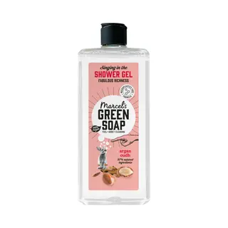 Marcel's Green Soap - Shower Gel Argan & Oudh - Microplastic-free Formula – 93% Natural Ingredients - Vegan - 100% Recycled Plastic Bottle And Cap -
