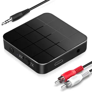 Strex Bluetooth Transmitter&Receiver 2 In 1 - Bt 5.0 - 3.5MM Aux / Rca - Bluetooth Zender - Bluetooth Ontvanger - Bluetooth Transmitter - Bluetooth