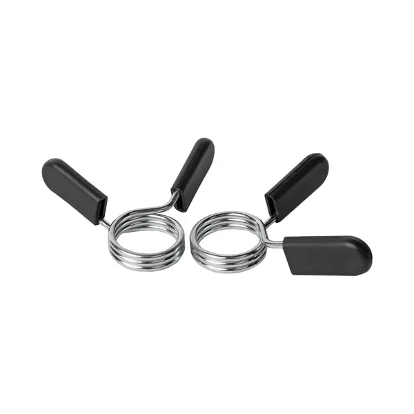 VirtuFit Hantelstangen Klemmen – 2er-Set Federverschluss – Ø 30 Mm – Robustes Metall Mit Kunststoffgriffen – Sicherer Halt Für thumbnail