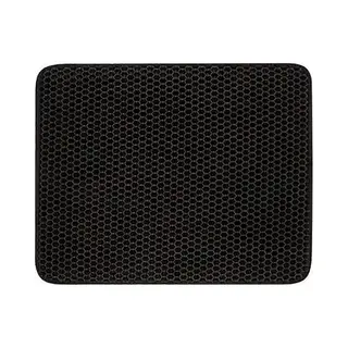 Kattenbakmat - 40 X 50 Cm - Waterdicht - Dubbele Laag - Honingraatstructuur - Uitloopmat - Placemat Kat - Schoonloopmat Kattenbak - Kattenbak