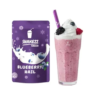 Shakezz Milkshake Blueberry Hail – 100g – IJskoude Milkshake Met Echte Bosbessen – Zonder Kunstmatige Smaakstoffen – Natuurlijk Fruitig & Fris