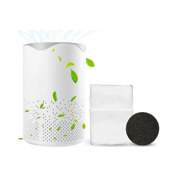 Luchtreiniger - Air Purifier - Mini Luchtreiniger Met Ionisator / Actieve Koolstof - Vervangbaar Hepa Filter - Uv Lamp thumbnail