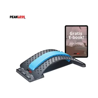 Peakless Verstelbare Backstretcher Met Gratis E-Book - Tegen Rugklachten - Massage Apparaat - Houding Correctie - Rugstretcher - Nekstretcher