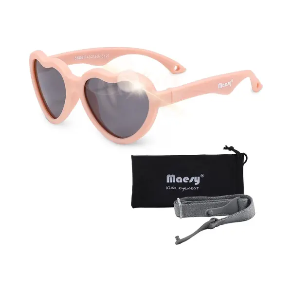 Maesy Baby Sonnenbrille Für 0-2 Jahre - UV400 Polarisierter Schutz - Flexibler Und Biegsamer Rahmen - Verstellbares Gummiband - Sichere Und Bequeme thumbnail