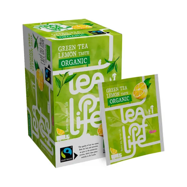 Green Tea Lemon - Biologisch & Fairtrade - Tea Of Life - 25 Theezakjes thumbnail