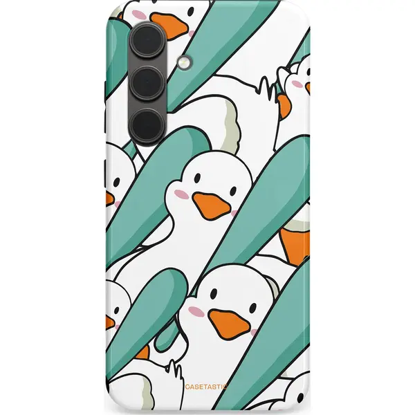 Casetastic Hoesje Geschikt Voor Samsung S24 - Stijlvolle Beschermende Duo-layer Case - Ganssterk thumbnail