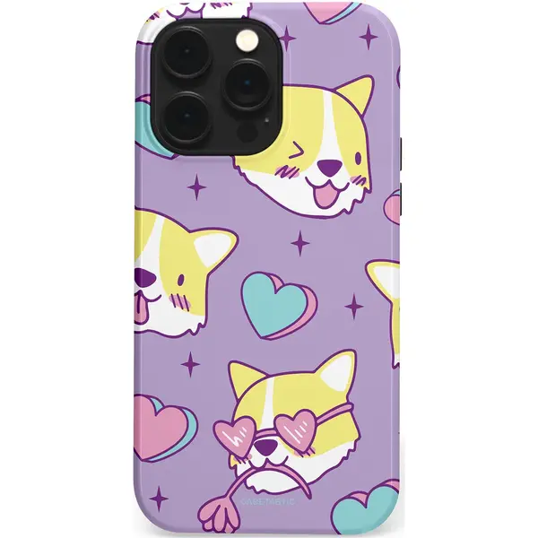 Casetastic Hoesje Geschikt Voor Apple IPhone 14 Pro Max Magsafe - Stijlvolle Beschermende Duo-layer Case - Liefde Is Een Corgi thumbnail