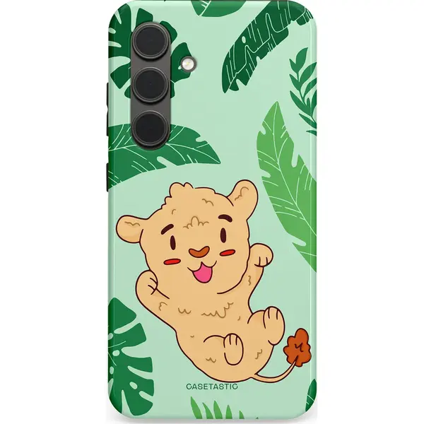 Casetastic Hoesje Geschikt Voor Samsung S24 - Stijlvolle Beschermende Duo-layer Case - Leeuwenhartje thumbnail