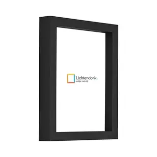 Lichtendonk Fotolijst - Strak Zwart - 3 Cm Hoog Profiel - Fotomaat 24x30 - Helder Glas - Art.nr. 10106421824302