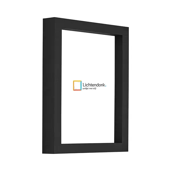 Lichtendonk Fotolijst - Strak Zwart - 3 Cm Hoog Profiel - Fotomaat 45x60 - Helder Glas - Art.nr. 10106421845602 thumbnail