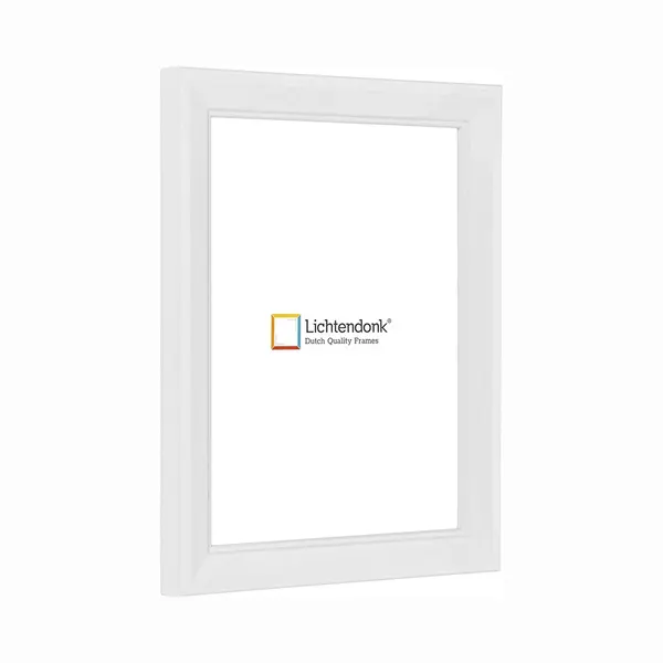 Lichtendonk Fotolijst - Landelijke Stijl - Wit Met Zichtbare Houtnerf - Fotomaat 30x45 - Ontspiegeld Acrylite� - Art.nr. 1055001330453 thumbnail
