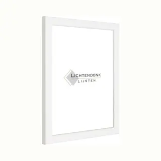 Lichtendonk Fotolijst - Fotokader - Wit - Hoogglans Profiel - Fotomaat 25x25 - Helder Glas - Art.nr. 10204925252