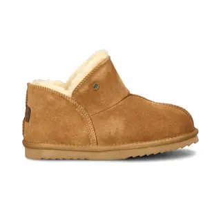 Warmbat Willow Suede Dames Sloffen - Cognac