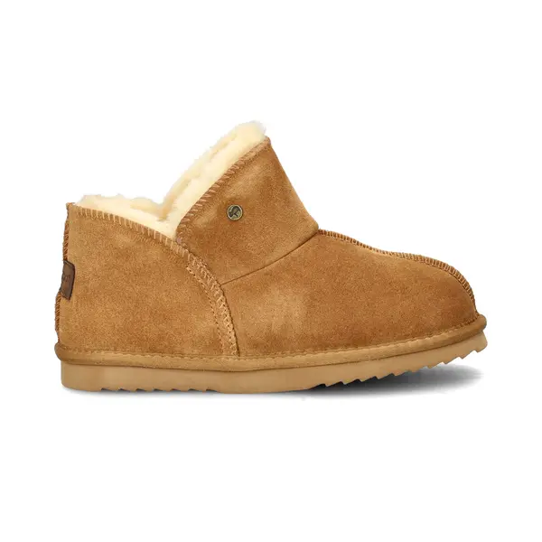 Warmbat Willow Suede Dames Sloffen - Cognac thumbnail