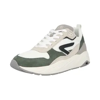 Hub Sneakers Laag 'Glide' Lichtgrijs / Groen / Zwart / Wit